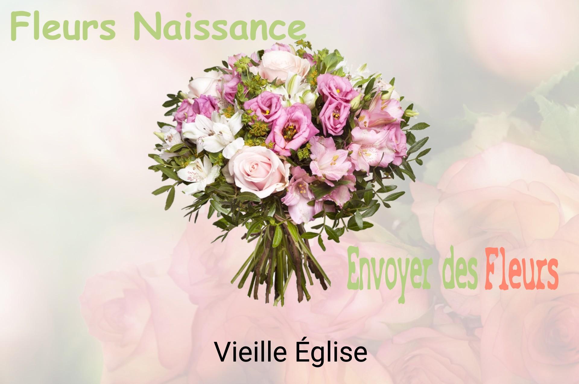 Bouquet de fleurs de naissance livré à Vieille-Église
